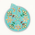 Mint Green Tissue Poshak with Topi — Pearl & Zari Work