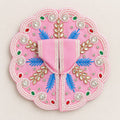 Pink Pearl & Kundan Poshak — Blue Thread Work